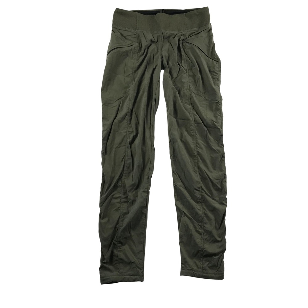 Prana Kanab Pant Olive Green Womens Small Regular Fit Climbing Hiking Outdoor